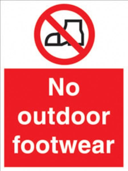 no outdoor footwear
