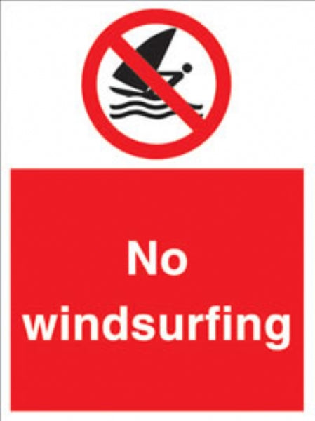 no windsurfing