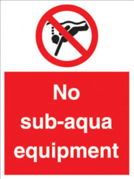 no sub aqua equipment