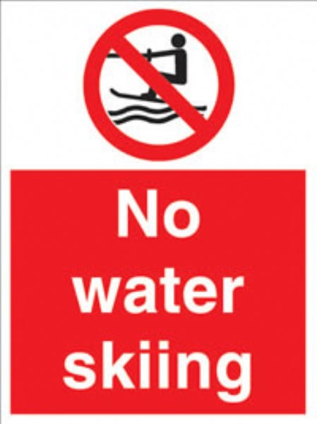 no water skiing