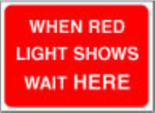 when red light shows