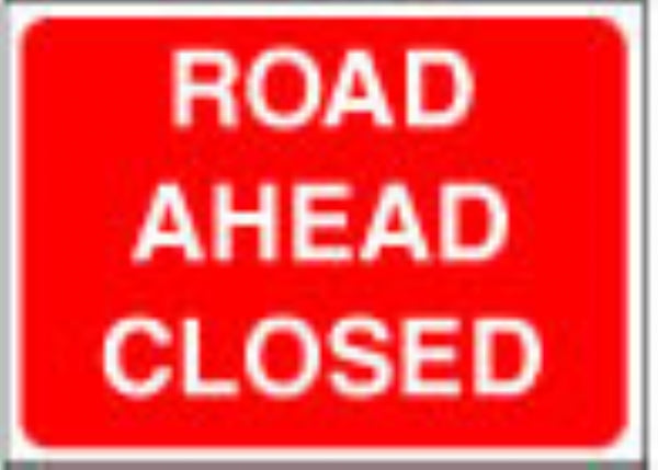 road ahead closed