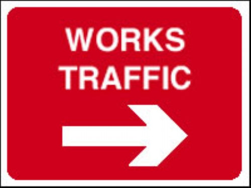 works traffic arrow right