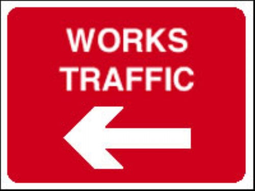 works traffic arrow left