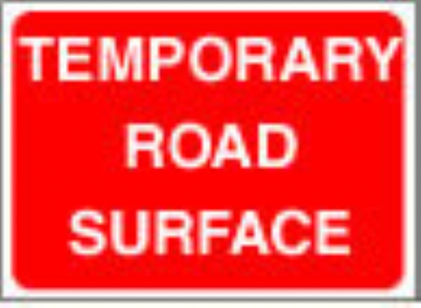 temporary road surface