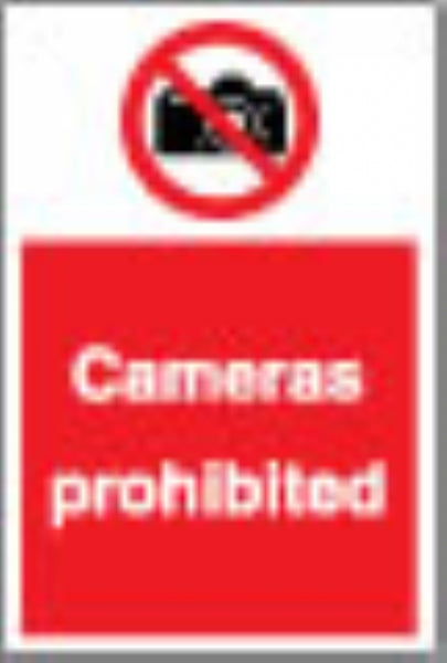 cameras prohibited