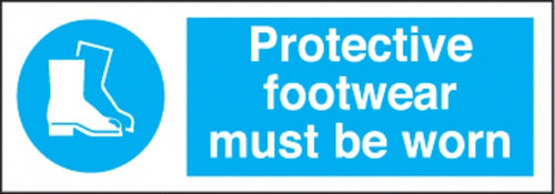 protective footwear must be worn