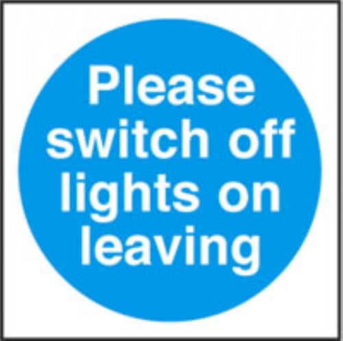 please switch off lights