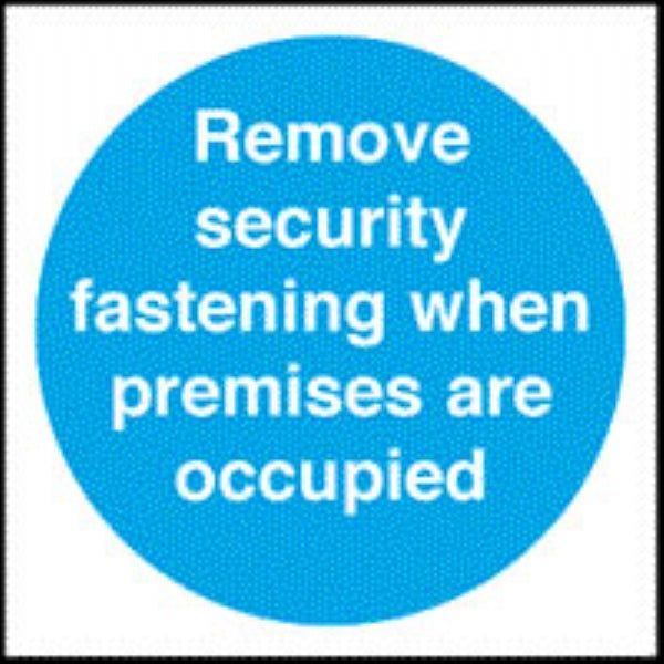 remove security fastening