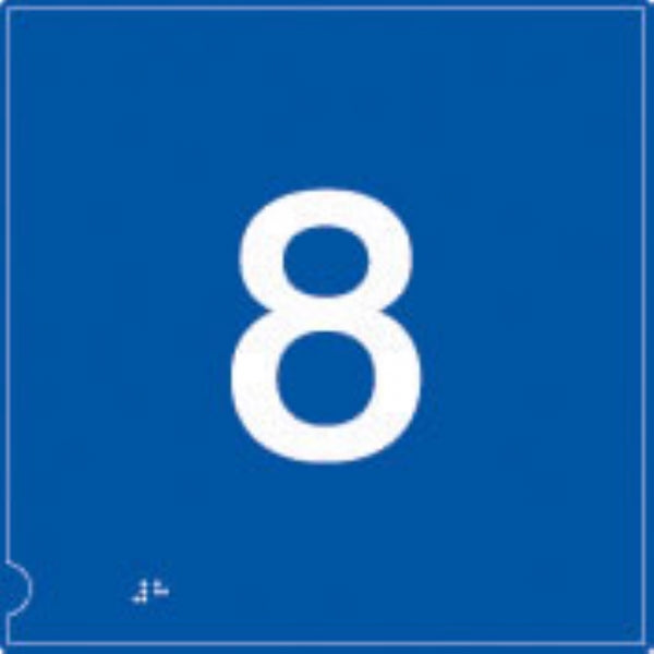 no.8 (white & blue)