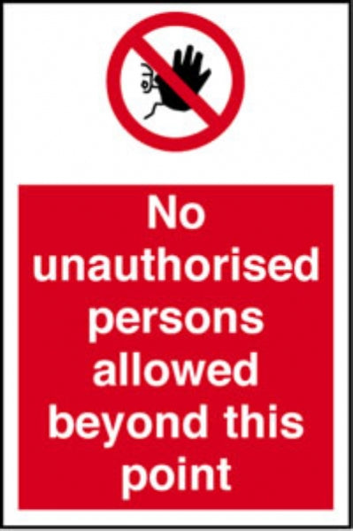 no unauthorised persons