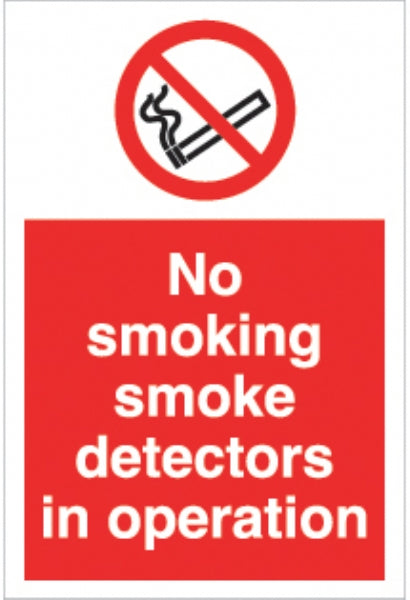 no smoking smoke detectors
