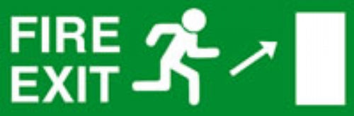 fire exit diag up right