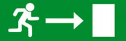 running man arrow to the right