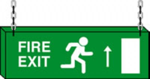 double sided fire exit up