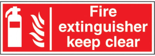 fire extinguisher keep clear