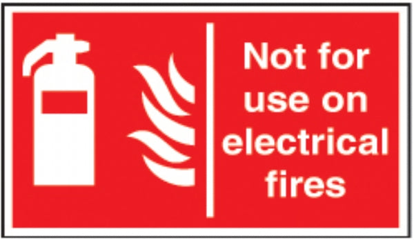 not for use on electtical fires