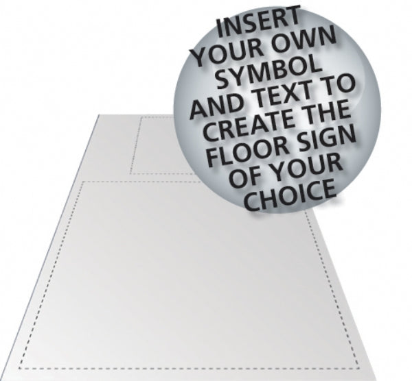 custom floor sign with own text
