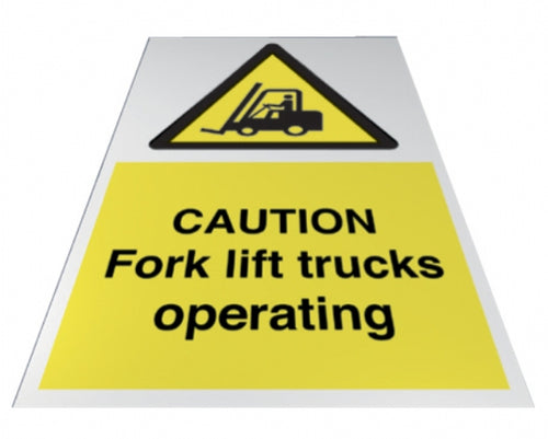 caution forklift trucks