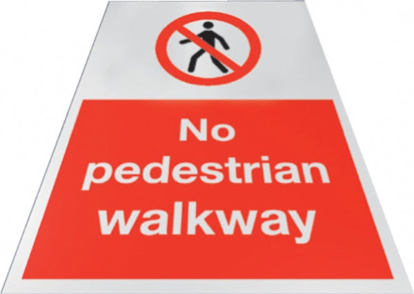 no pedestrian walkway
