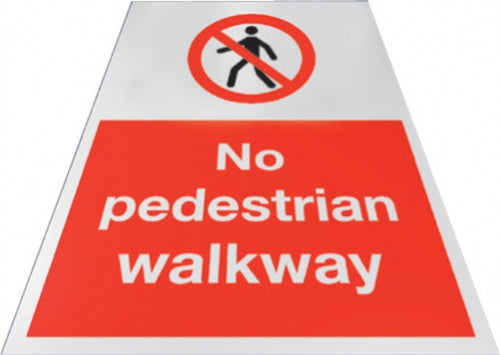 no pedestrian walkway