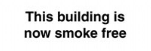 This building is now smoke free