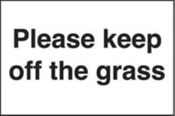 please keep off the grass