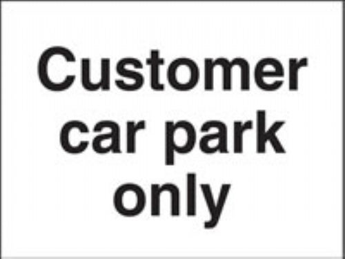 customer car park only
