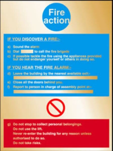 fire action notice