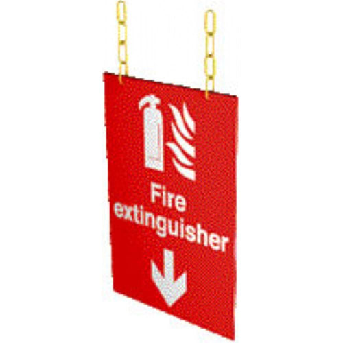 extinguisher symbol arrow down