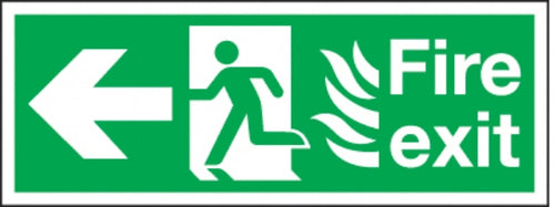 fire exit/running man arrow left