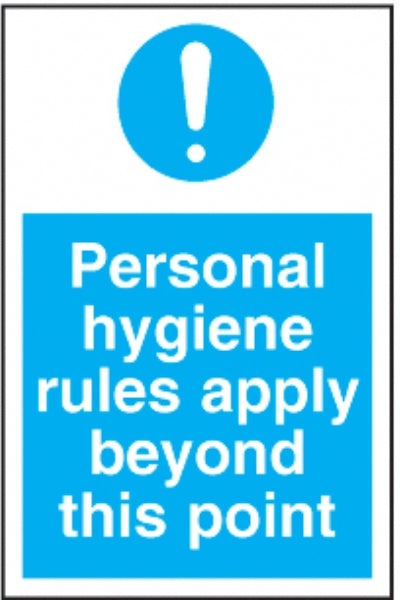 personal hygiene rules apply