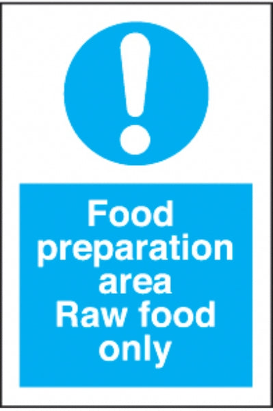food preperation area - raw food only