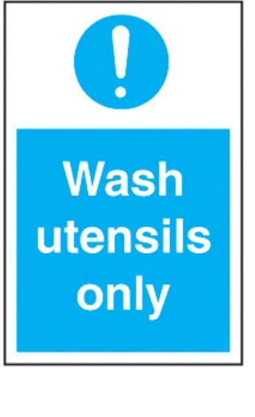 wash utensils only