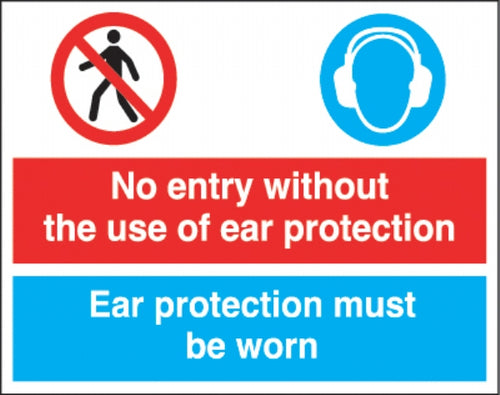 no entry without the use of ear protection