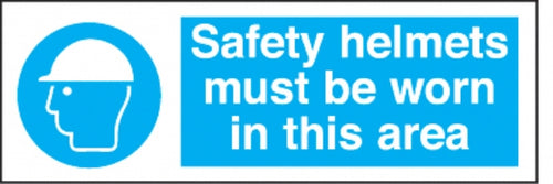 safety helmets must be worn