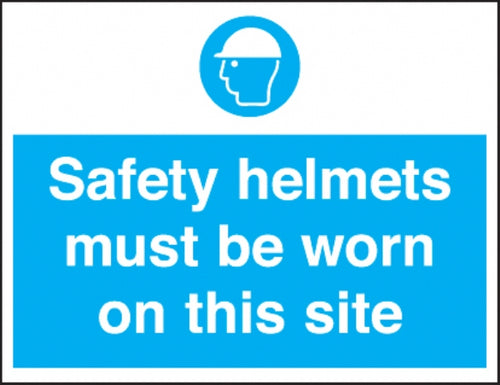 safety helmets worn on this site