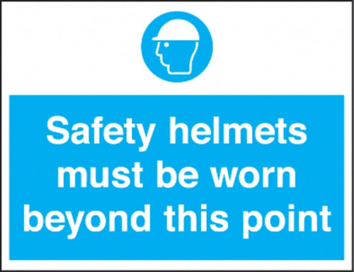 safety helmets beyond this point