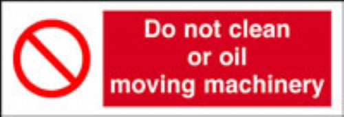 do not clean or oil