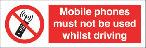 mobile phones must not be used when driving