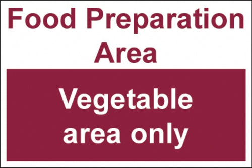 Food preparation area vegetable area