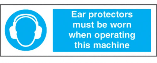 ear protection must be worn when op machine
