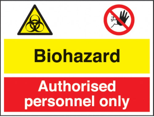 biohazard - authorised personnel only