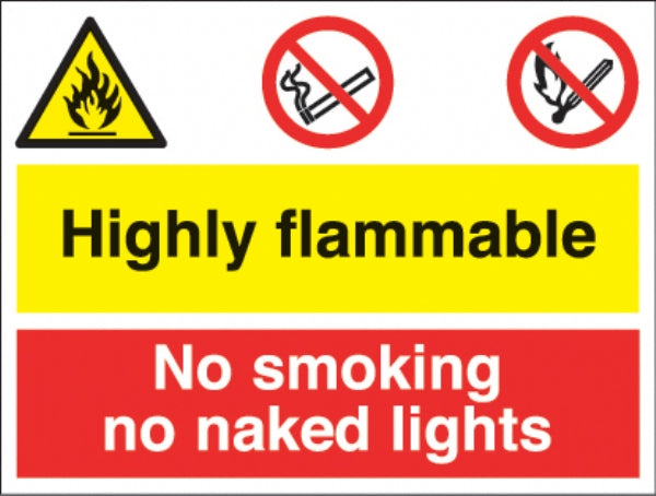 highly flammable/no smoking
