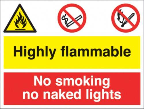 highly flammable/no smoking