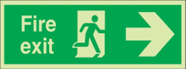 fire exit running man/arrow right