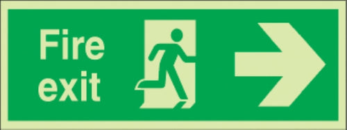fire exit running man/arrow right
