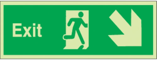exit arrow diag down right