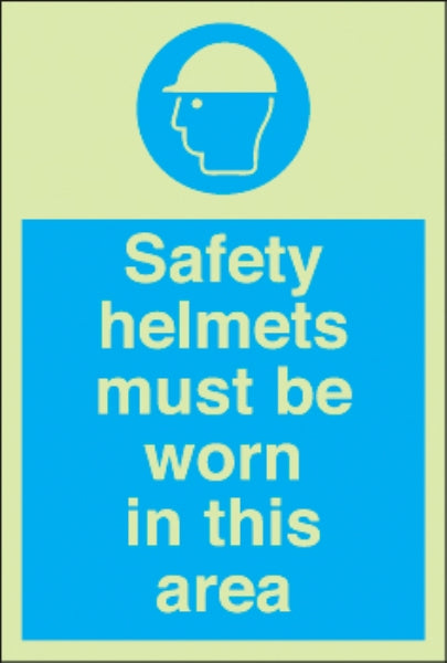 safety helmets must be worn etc