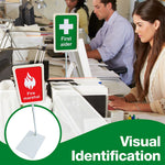 First Aider & Fire Marshal A5 Desk Sign